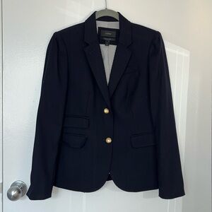 J crew classic navy schoolboy blazer size 4